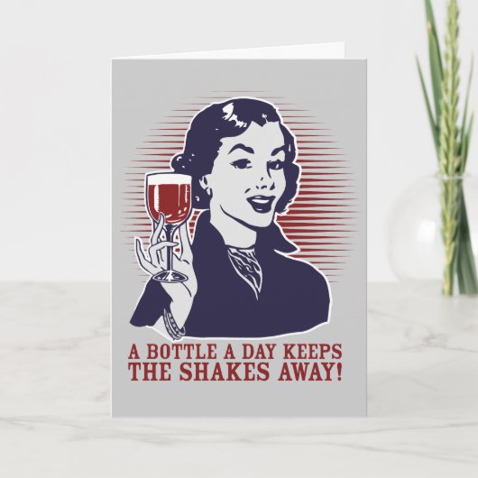 Eine Flasche eine TagPersonalizable Karte (Vorderseite)