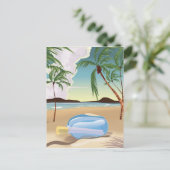 Eine Flaschenmeldung Postkarte (Stehend Vorderseite)