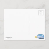 Eine Flaschenmeldung Postkarte (Rückseite)