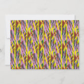 Eine flauschig graue Katze mit grünen Augen sitzt  Dankeskarte (Rückseite)