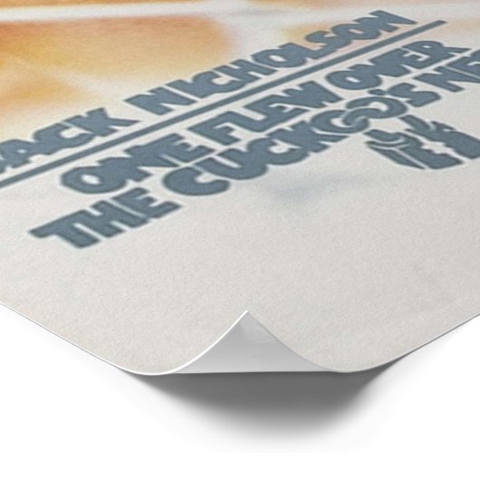 Eine flog über den Kuckoos Nest 1975 japanischen F Poster (Ecke)