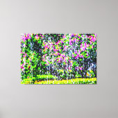 Eine florale Abstrakte Kunst von Lilaca und Wasser Leinwanddruck (Vorderseite)