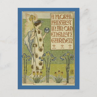 Eine florale Fantasie-Postkarte Postkarte