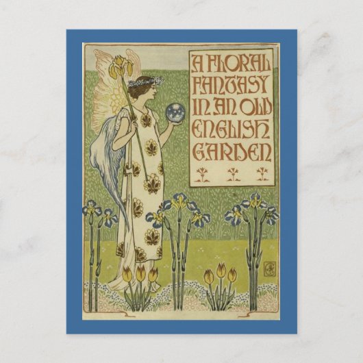 Eine florale Fantasie-Postkarte Postkarte (Vorderseite)