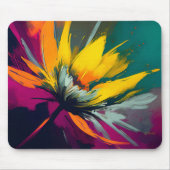 Eine florale Odyssee – Ausdrucksstarker Blütenstan Mousepad (Vorne)