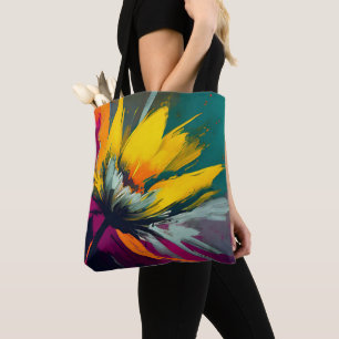 Eine florale Odyssee – Ausdrucksstarker Blütenzaub Tasche