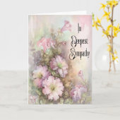 Eine florale Sympathiekarte Karte (Gelbe Blume)