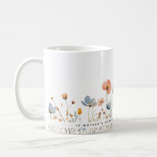Eine florale Touch zum Kaffeeabend: Mama Geschenk Kaffeetasse (Links)