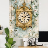 Eine Flötenuhr, oder ein Automat mit singendem Vog Poster (Heimbüro)