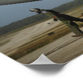 Eine Flugbesatzung der US Air Force bereitet eine Poster (Ecke)