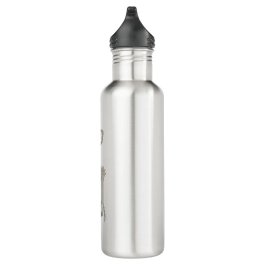 Eine Flügelschraube Edelstahlflasche (Rechts)