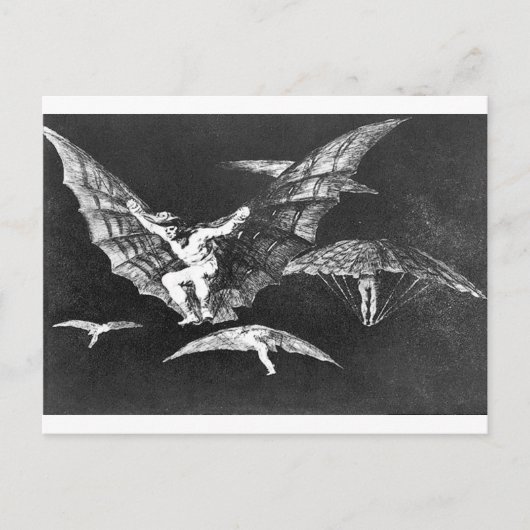 Eine Flugweise von Francisco Goya Postkarte (Vorderseite)