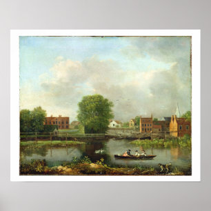 Eine Fluss-Landschaft, vielleicht eine Ansicht vom Poster