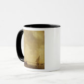 Eine Fluss-Szene, wenn die Fischer ein Netz legen, Tasse (Vorderseite Links)