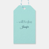 Eine Flusslandschaft im Winter, Francesco Foschi Geschenkanhänger (Rückseite)