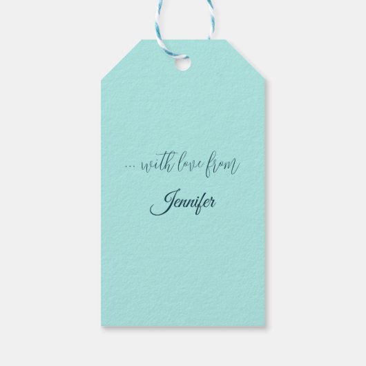 Eine Flusslandschaft im Winter, Francesco Foschi Geschenkanhänger (Rückseite)