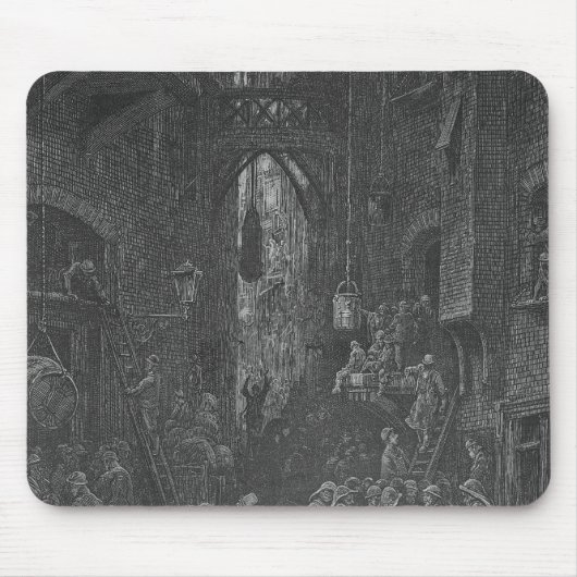 Eine Flussufer-Straße, von 'London, a Mousepad (Vorne)
