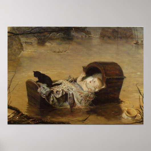 Eine Flut von John Everett Millais Poster (Vorne)