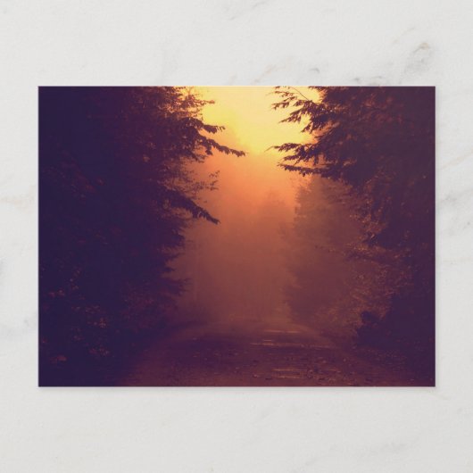 Eine Foggy Morning Postkarte (Vorderseite)