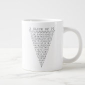 Eine Folie mit Pi-Grafik Jumbo-Tasse (Rechts)