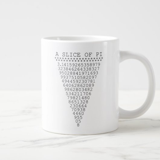 Eine Folie mit Pi-Grafik Jumbo-Tasse (Rechts)