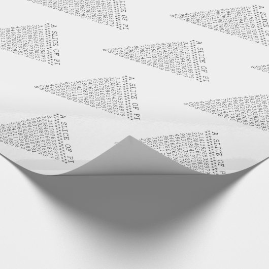 Eine Folie mit Pi-Präsentation Geschenkpapier (Ecke)