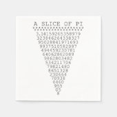 Eine Folie mit Pi-Präsentation Serviette (Vorderseite)