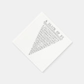 Eine Folie mit Pi-Präsentation Serviette (Ecke)