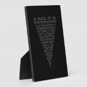 Eine Folie mit Pi-Typografie Fotoplatte (Seite)