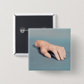 Eine Form der Hand von Frederic Chopin Button (Vorne & Hinten)