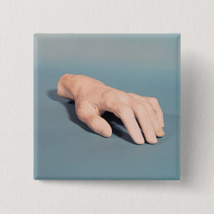 Eine Form der Hand von Frederic Chopin Button