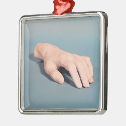 Eine Form der Hand von Frederic Chopin Silbernes Ornament (Links)