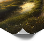 Eine fotografische Landschaftsmalerei von Serene C Poster (Ecke)