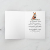 Eine Fox-Persönlichkeit Geburtstagskind Tier Karte (Innenseite)