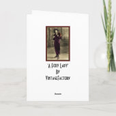 Eine Foxy Lady Karte (Rückseite)