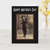 Eine Foxy Lady Karte (Gelbe Blume)