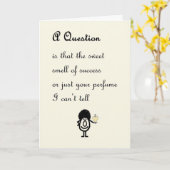 Eine Frage, ein lustiges Glückwunschgedicht für si Karte (Gelbe Blume)