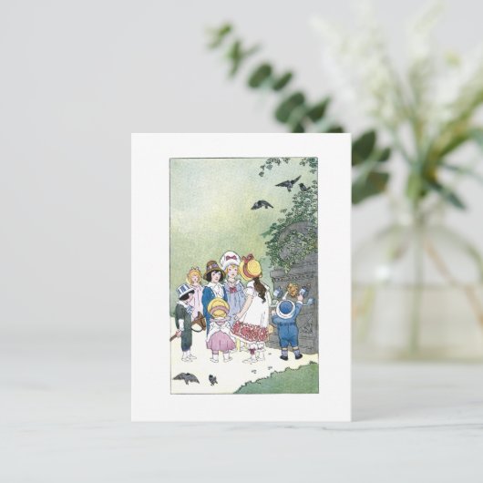 Eine Frage Postkarte (Stehend Vorderseite)