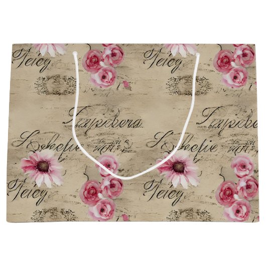 Eine französische Design-Serie 20 Große Geschenktüte (Vorderseite)