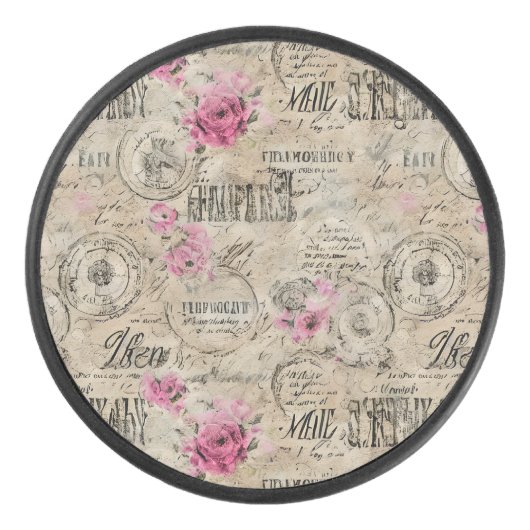 Eine französische Design-Serie 24 Eishockey Puck (Vorderseite)