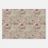 Eine französische Design-Serie 24 Geschenkpapier Set (Vorderseite 2)