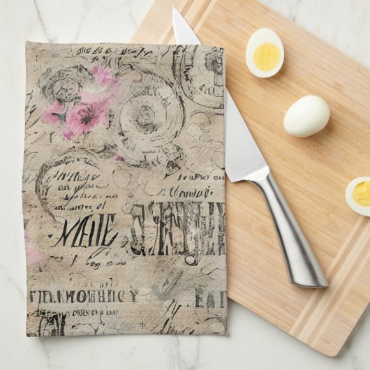 Eine französische Design-Serie 24 Geschirrtuch (Viertel Falte)