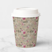 Eine französische Design-Serie 24 Pappbecher (Links)