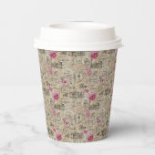 Eine französische Design-Serie 24 Pappbecher (Rückseite)