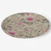 Eine französische Design-Serie 24 Pappteller (Schrägansicht)