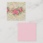 Eine französische Design-Serie 26 Quadratische Visitenkarte (Vorne/Hinten)