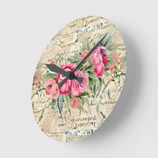 Eine französische Design-Serie 26 Runde Wanduhr (Winkel)