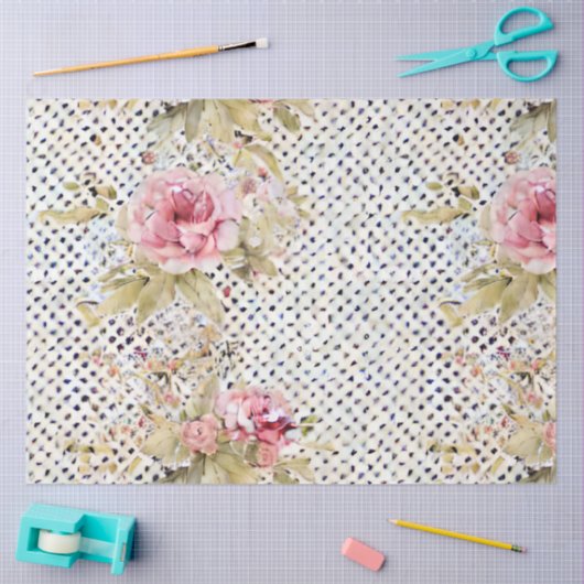 Eine französische Design-Serie 27 Seidenpapier (Basteln)