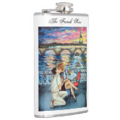 Eine französische Kuss-Flasche Flachmann (Rechts)
