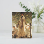 Eine Frau an der Themse Postkarte (Stehend Vorderseite)